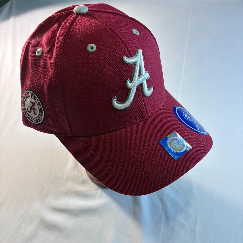 Alabama Crimson Tide Hat Top of the World Adjustable Red Roll Tide Cap 3THRT-AL